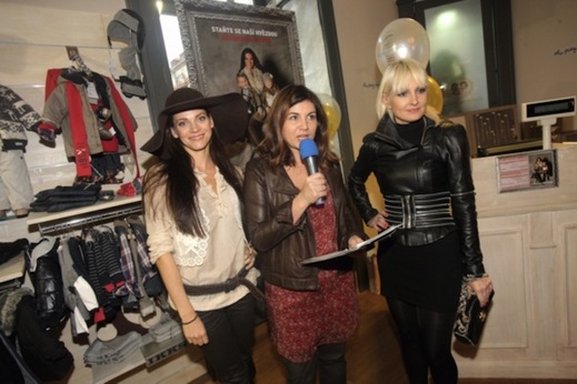 Zleva Andrea Verešová, Geraldine Berouardová a Bára Nesvadbová.