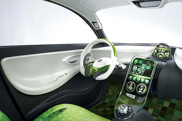 Interiér konceptu Suzuki Regina vypadá zajímavě.