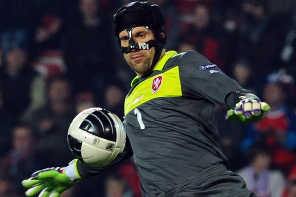 Brankář české reprezentace Petr Čech.