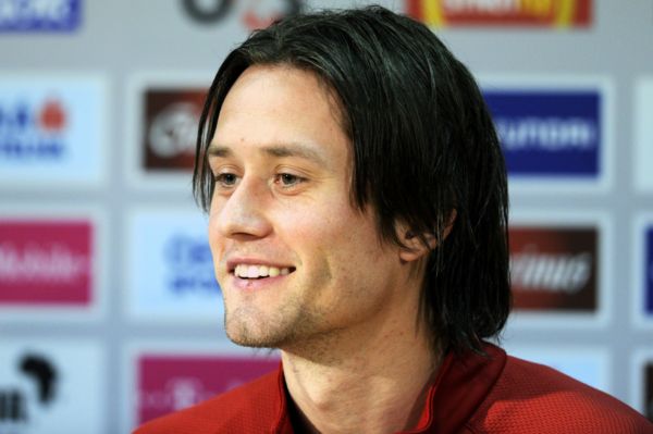 Kapitán české reprezentace Tomáš Rosický.