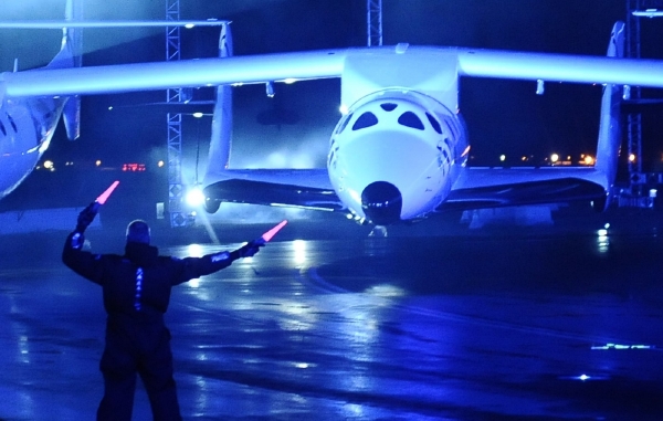 Vesmírná loď SpaceShipTwo.