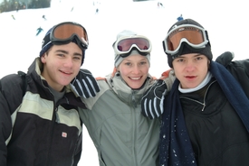 Snowboarďáci.