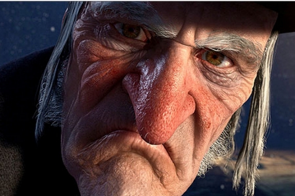 Ebenezer Vydřigroš z Andersenovy povídky zfilmované roku 2009 Robertem Zemeckisem.
