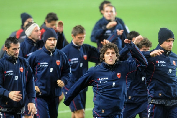 Fotbalisté Černé Hory.