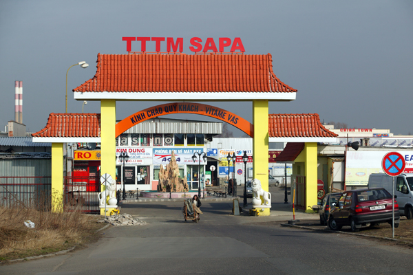 Vietnamská tržnice Sapa v Praze.