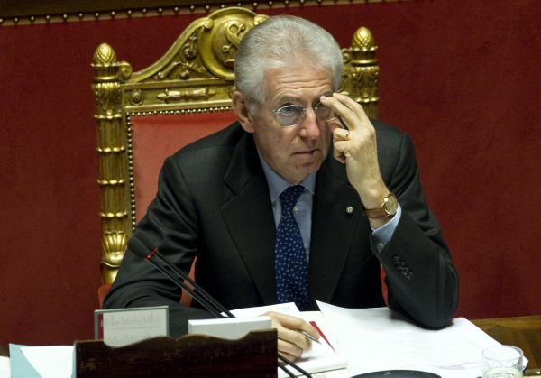 Novopečený italský premiér Mario Monti.