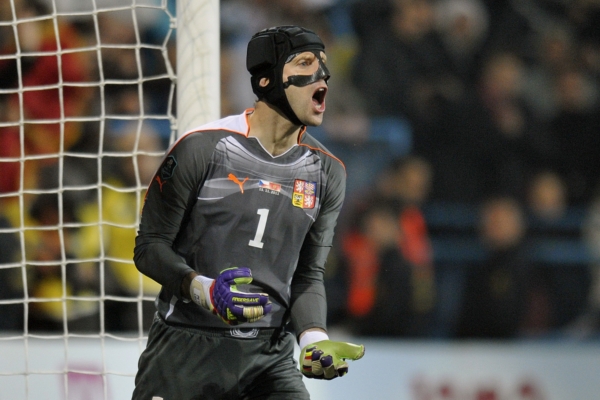 Český brankář Petr Čech.