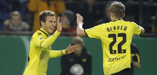 Radost fotbalistů Borussie Dortmund. Radost fotbalistů Borussie Dortmund.