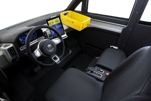 Nový interiér konceptu poštovní dodávky VW eT!
