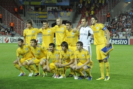 BATE Borisov, dnešní soupeř Plzně.