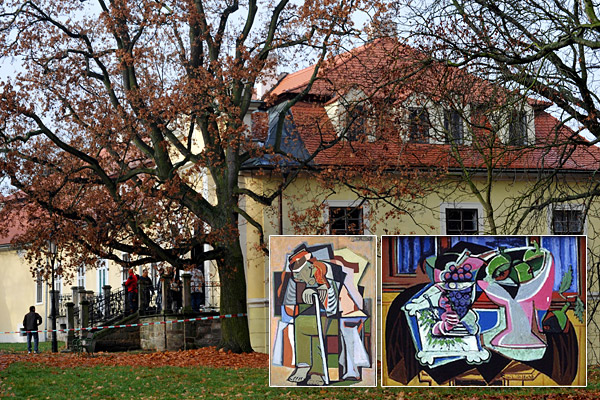 Zámek v Peruci a ukradené obrazy.