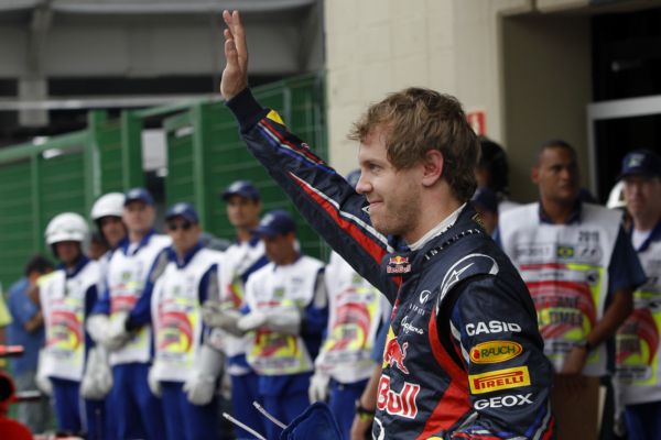 Vítěz kvalifikace Sebastian Vettel.