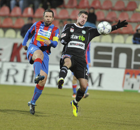 Plzni nepomohl ani kapitán Pavel Horváth (vlevo).