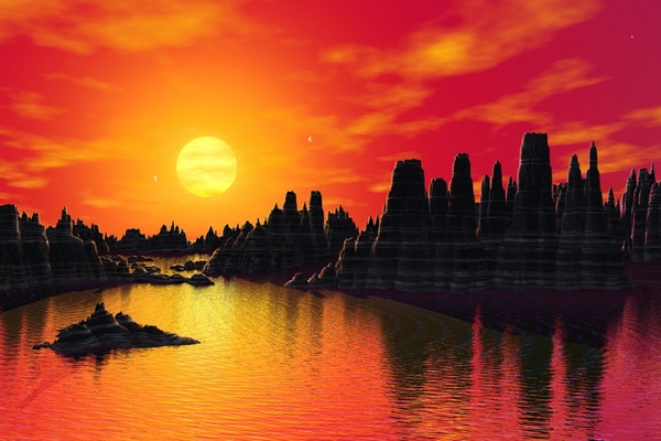 Na nově objevené exoplanetě by mohla existovat kapalná voda (ilustrační foto).