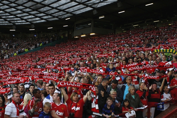 Fanoušci Manchesteru United.
