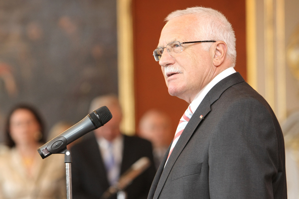 Prezident Václav Klaus.