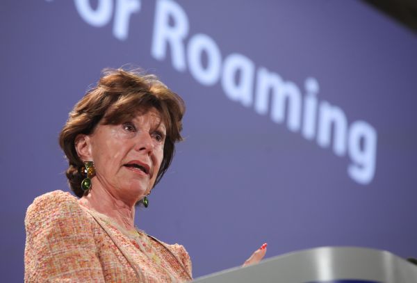 Eurokomisařka Neelie Kroesová. Eurokomisařka Neelie Kroesová.