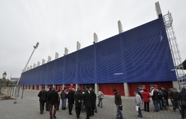 Nově zrekonstruovaný plzeňský stadion.