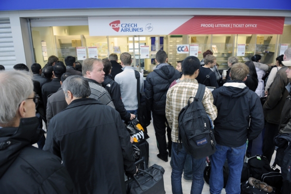 Protest pilotů znepříjemnil cestujícím život.