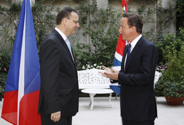 Petr Nečas a David Cameron.