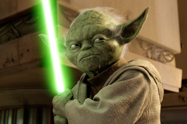 Mistr Yoda z Hvězdných válek má v Česku, zdá se, spoustu stoupenců. Mistr Yoda z Hvězdných válek má v Česku, zdá se, spoustu stoupenců.