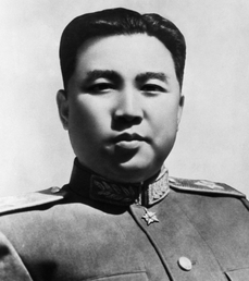 Kim Čong-unův dědeček, zakladatel státu Kim Ir-sen, když byl ještě mlád.