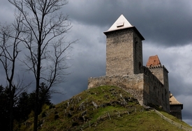 Šumavský hrad Kašperk.