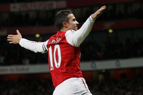 Útočník Arsenalu Robin van Persie.