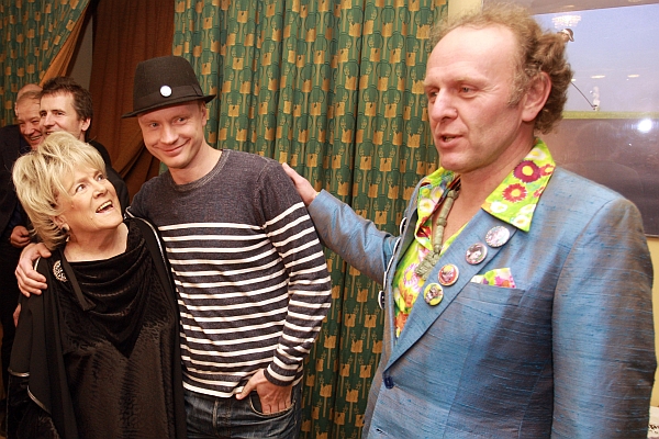 Jaroslav Dušek na premiéře Havlova filmu Odcházení, v němž hrál postavu Kleina.