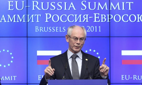 Prezident Evropské unie Herman Van Rompuy.