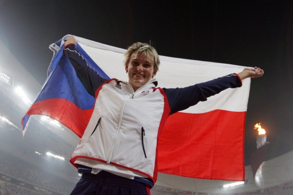 Usměvavá hvězda české atletiky Barbora Špotáková. 
