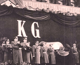 Pohřeb Klementa Gottwalda.