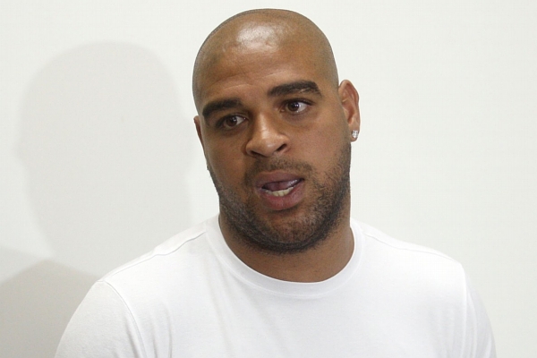 Brazilský fotbalista Adriano.