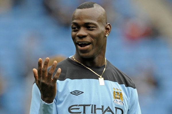 Útočník Manchesteru City Mario Balotelli. Útočník Manchesteru City Mario Balotelli.