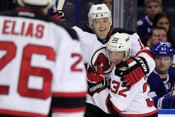 Radost hokejistů New Jersey Devils.