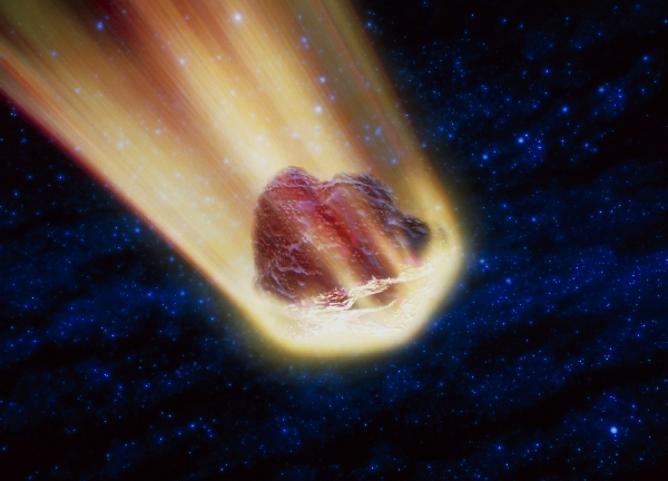 Oblohu prozáří roj meteorů.