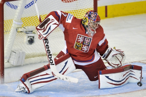 Český brankářský talent Petr Mrázek.