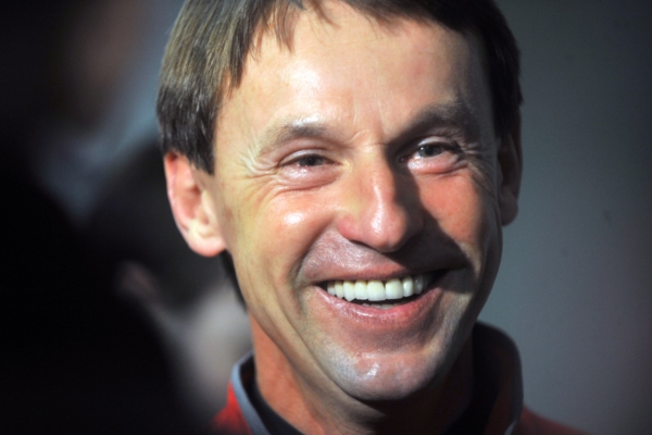 František Straka na úterním setkání s novináři v Edenu.