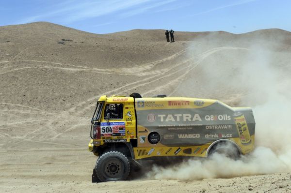 Aleš Loprais dojel ve třetí etapě Rallye Dakar na čtvrtém místě. Aleš Loprais dojel ve třetí etapě Rallye Dakar na čtvrtém místě.