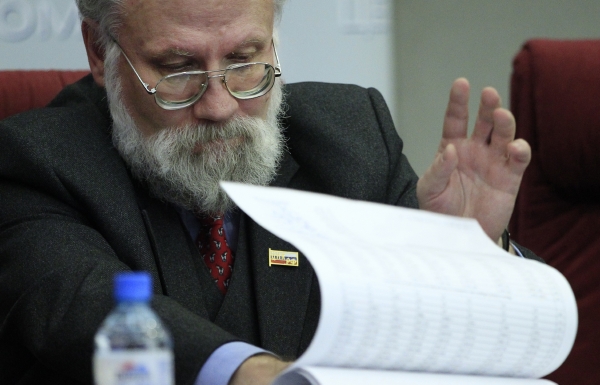 Šéf ústřední volební komise Vladimir Čurov.