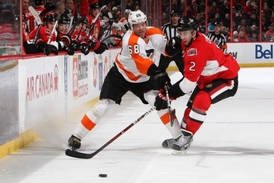 Flyers v souboji s Ottawou vedli už 4:2, nakonec ale prohráli 4:6.