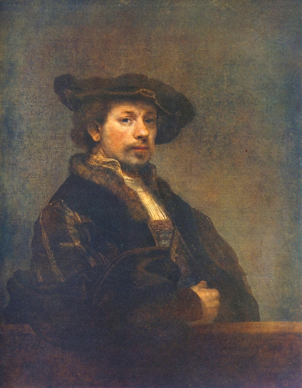 Rembrandtův autoportrét z roku 1640.