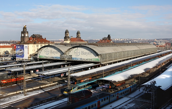 Praha hlavní nádraží.