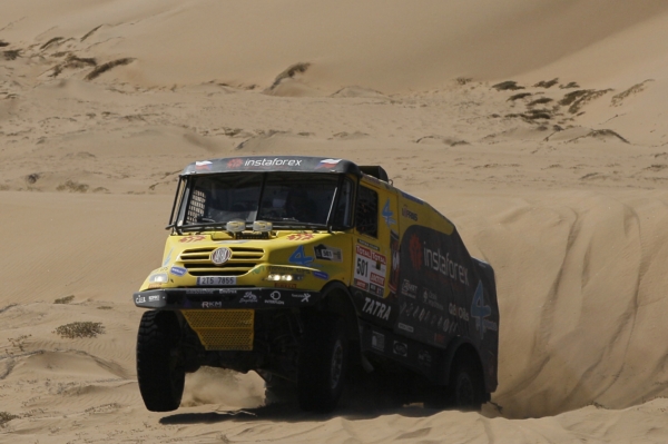 Aleš Loprais na trati letošní Rallye Dakar.