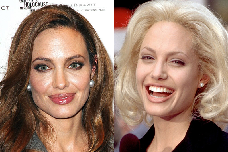 Herečka Angelina Jolie je přírodní brunetka a tato barva vlasů herečce nejvíce sluší. Kvůli své profesi se musí ale občas proměnit v blondýnku... Což se ta stalo i ve filmu 60 sekund z roku 2000. Herečka Angelina Jolie je přírodní brunetka a tato barva vlasů herečce nejvíce sluší. Kvůli své profesi se musí ale občas proměnit v blondýnku... Což se ta stalo i ve filmu 60 sekund z roku 2000.