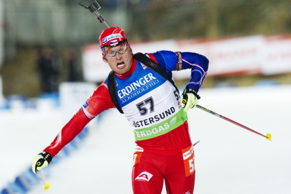 Český biatlonista Michal Šlesingr.