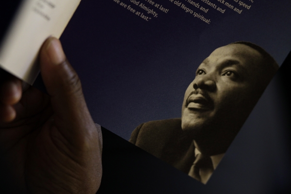 Bojovník za práva černochů Martin Luther King.
