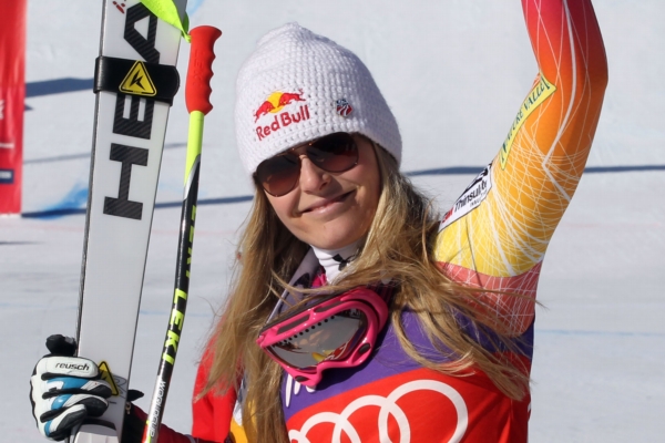 Lindsey Vonnová vyhrála superobří slalom v Cortině d'Ampezzo.