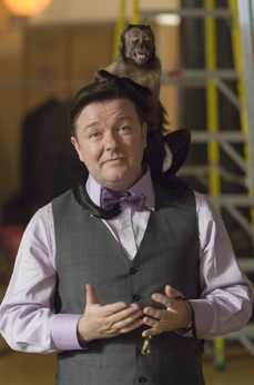 Ceremoniál moderoval prostořeký komik Ricky Gervais.
