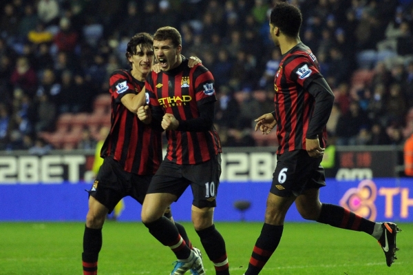 Manchester City porazil Wigan. Manchester City porazil Wigan.